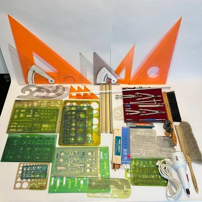 Vintage Lot of 78+ Architectural and Engineer Drafting Tools - Image 1 of 4