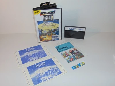 Populous Sega Master System Video Game TecMagik PAL CIB VGC - Image 1 of 4