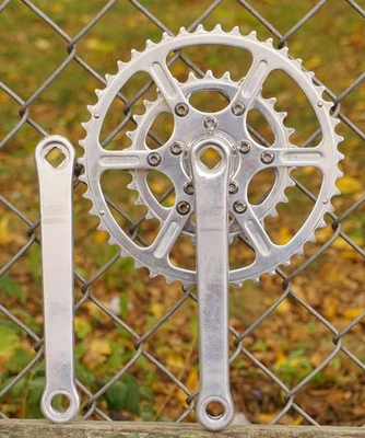 Cycles Toussaint Crankset 175 Bike Square Taper Crank 50.4 TA Stronglight Nervar - Image 1 of 4