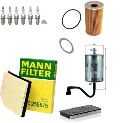 Service Kit Fits Porsche Boxster 986 2.5 Air Oil Cabin Fuel Filter Spark Plugs - Image 1 of 4