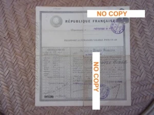 28/06/1920 Passeport pour NICOLAS DE MONTEBELLO - UK Royaume-Uni - Imagen 1 de 2