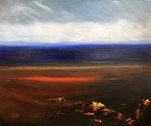 Dipinto ad olio artistico "Setting Sail" originale dell'artista Lee Byers, 20x24 - Foto 1 di 5