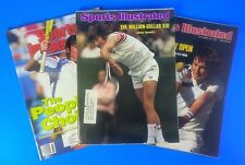 Jimmy Connors Sports Illustrated * Lot of (3) * Tennis Wimbledon U.S. Open - 3x