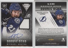 2013-14 Panini Anthology Titanium Update Gear /100 Michael Kostka Rookie Auto RC