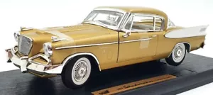 Anson 1/18 Scale Diecast 30371 - 1957 Studebaker Golden Hawk - Gold - Picture 1 of 5