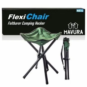 FLEXICHAIR Camping Stuhl Angler Hocker Faltbar Klappstuhl Dreibein Falthocker - Bild 1 von 6