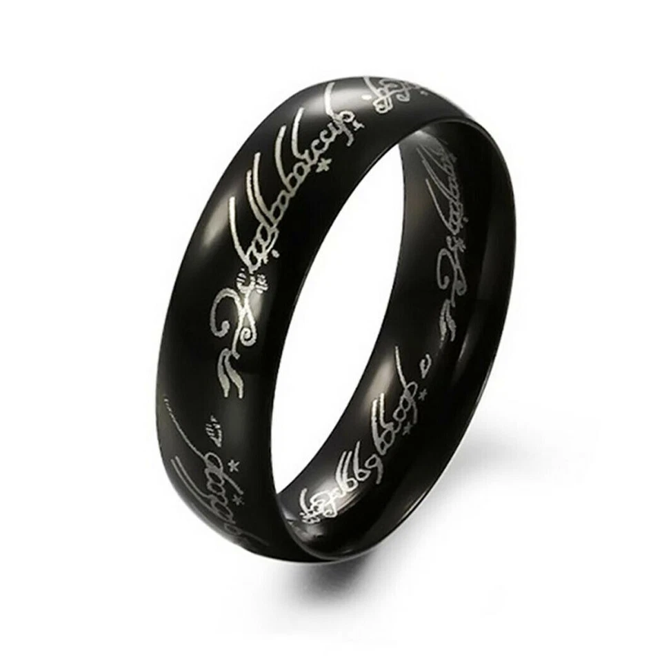 Fashion Lord of the Rings One Ring LOTR Stainless Steel Mens Ring Size 5-13 - Image 1 of 4