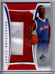 Patch Card Al Thornton 2007-08 Upper Deck SP Autentica Autografata /75 #RC-AT - Foto 1 di 2
