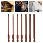 Bronze Color Torx Screwdriver Bit with Magnetic Hole 100mm Length Hex Shank