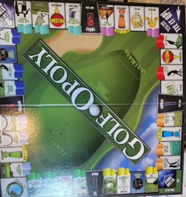 GolfOpoly Monopoly Golfing Replacement Board For Game - Board ONLY FOR PARTS  - Image 1 of 4
