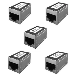 5 x câbles réseau couplage Cat6 RJ45 câble patch connecteur adaptateur ProfiPatch - Photo 1/5