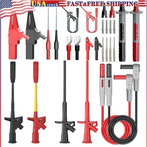 28PCS Multimeter Test Lead Kit Alligator Clips High Voltage Flexible Test Probes - Picture 1 of 6