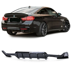 Heckdiffusor Diffusor SCHWARZ GLANZ für BMW 4er F32 F33 F36 2013-21 mit M-Paket - Picture 1 of 4