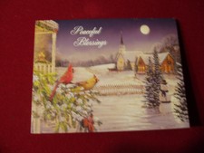 18 Lang Christmas cards 9 of 2 Designs Meadowlands Church Cardinals Snowmen