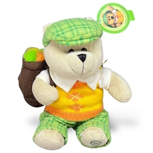 Starbucks Golf Bearista Bear Plush 2006 50th Edition Autumn Fall Bag Clothes Hat - Picture 1 of 7