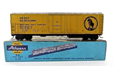 HO Athearn #1634 50' Great Northern Western Fruit Express Reffer Box Car LowShip - Image 1 of 4