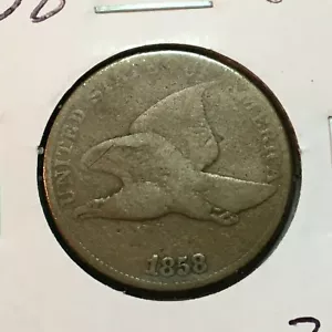 1858 VG Flying Eagle Cent Nice Coin - Picture 1 of 2