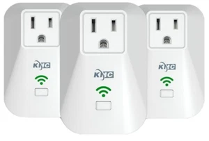 Smart Plug/Outlet Wi-Fi Remotely Controlled. Alexa, Google support, 3 In Pack - Picture 1 of 8