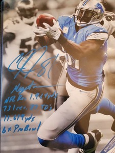 calvin johnson autographed football