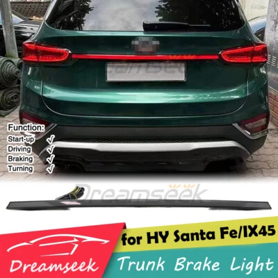 Tira LED de extensión de luz trasera para Hyundai Santa Fe IX45 19-23 lámpara de freno humo Foto 1 de 4