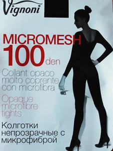 3 PAIA COLLANT VIGNONI 100 DEN MICROMESH ELASTICIZZATO OPACO COPRENTE MICROFIBRA - Foto 1 di 1