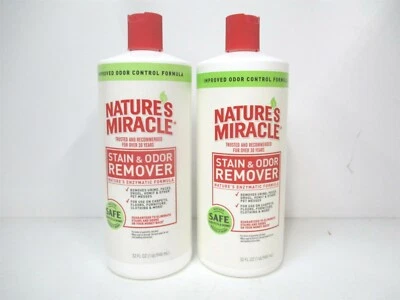 Natures Miracle 32 oz. Enzymatic Stain and Odor Remover for Floors - Lot of 2 - Image 1 of 2