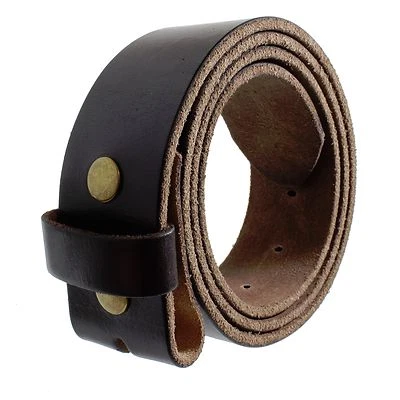 Correa de cinturón de cuero genuino de grano completo sin hebilla CINTURÓN UNISEX Foto 1 de 3