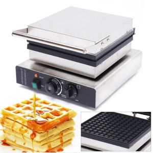 Kommerzielles Waffeleisen Elektrische Maschine, Antihaft Quadratisch Waffelmaschine - Bild 1 von 11