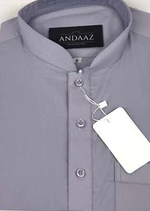Shalwar Kameez uomo tinta unita viola chiaro - Foto 1 di 2