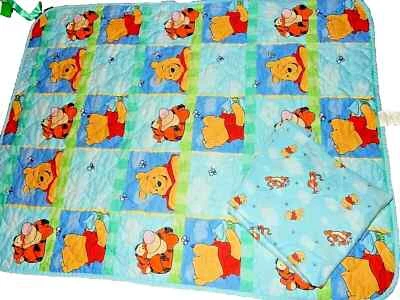 1H !WOW! Vintage Disney Winnie the Pooh Toddler Bed Comforter & Fitted Sheet Set - Image 1 of 4