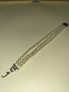 Bracelet 7”inch 3 Strand Gold Clasp Bracelet - Picture 1 of 2