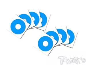 Pegatinas de rueda de buggy Tworks TS-057-B 1/8 azul - 8 piezas - Imagen 1 de 1