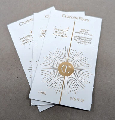 CHARLOTTE TILBURY 3x OVERNIGHT BRONZE & GLOW MASK (3x 1.5ml)