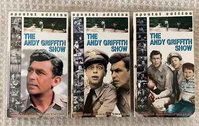 Andy Griffith Show VHS Box Set Special Edition 3-Tape Lot Classic TV Untested - Image 1 of 4