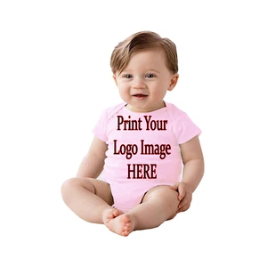 Baby New Born Infants Bodysuit Print Your Own Logo Images All Sizes Available - Picture 1 of 2