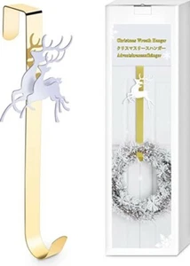 KPCB deer wreath hanger for front door Christmas decorative hanger gold - Foto 1 di 1