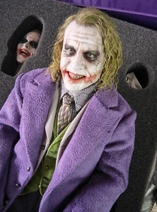 HOT TOYS DX11 JOKER 2.0 HEATH LEDGER THE DARK KNIGHT 1/6 SCALE W/ custom sculpt - Picture 1 of 2