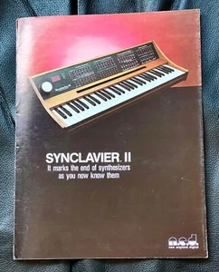 NED Synclavier II Digital Synthesizer nur Broschüre. 8 Seiten vollfarbig, Vintage - Bild 1 von 7