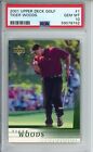 2001 Upper Deck Golf #1 Tiger Woods Rookie Card PSA 10 Gem Mint Masters Great