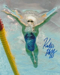 FOTO 8x10 firmada por Katie Hoff natación Estados Unidos #2 olimpiadas de verano - Imagen 1 de 1