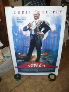 COMING TO AMERICA, original enrollado 1-sht / póster de película (Eddie Murphy) - 1988 - Imagen 1 de 2