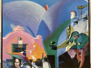 🔥 Fine Modern Contemporary Surrealist Abstract Cityscape Oil Painting, LARINDE - Picture 1 of 24