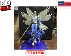 Figura de PVC Digimon Angemon LED 28 cm modelo de juguete para niños colección de regalo - Imagen 1 de 4