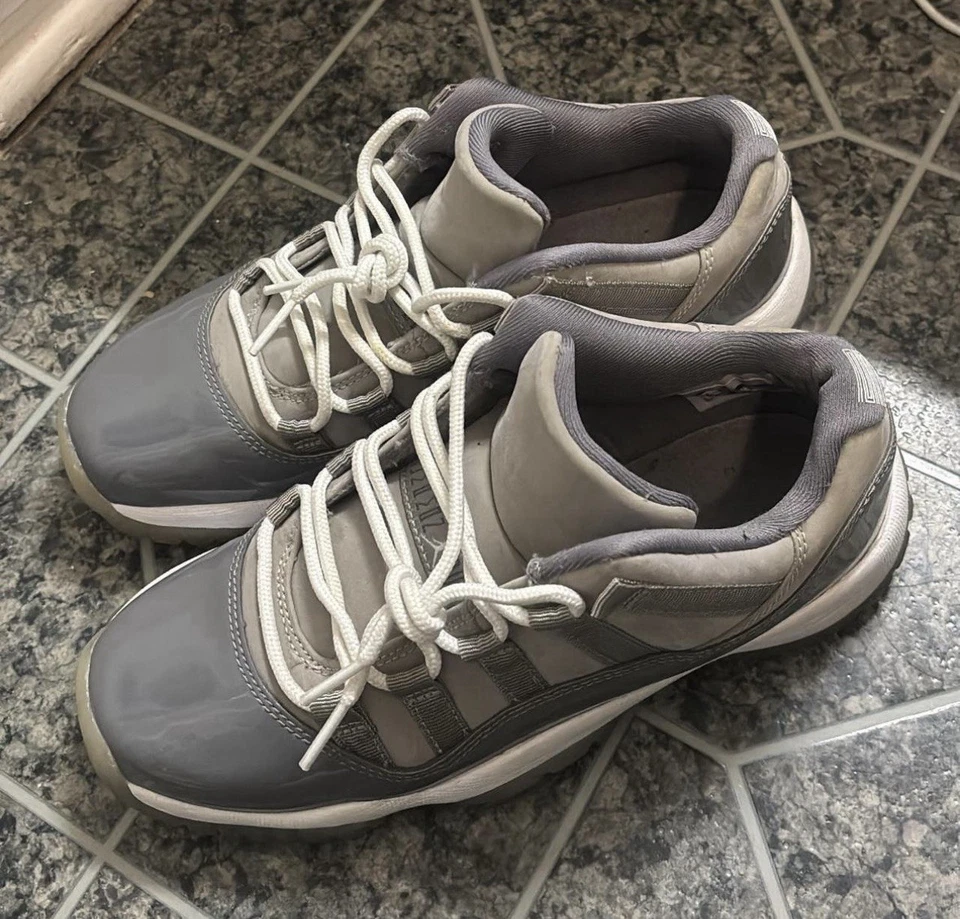 Air Jordan 11 Cool Grey Retro Sneakers Size 4.5Y GS High Top 2021 - Image 1 of 3