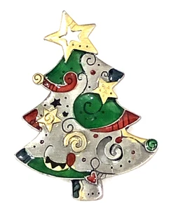 Broche prendedor árbol de Navidad Spoontiques peltre - 2 pulgadas - Imagen 1 de 15