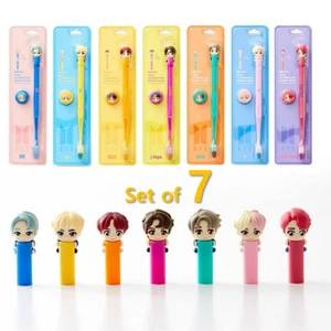 SET of 7 BTS TinyTAN Figure Toothbrush - Picture 1 of 14