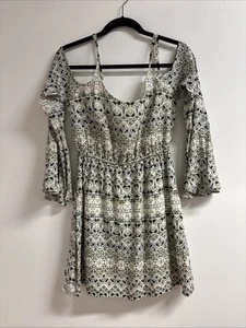 Cupcakes and Cashmere Womens Multi  Ivory Shoulder Casual Dress Size Med M - Picture 1 of 7