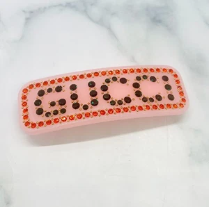 Echte Gucci Strass rosa Haarspange - gebraucht / LX5826 - Bild 1 von 8