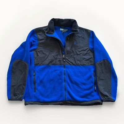 Polo Ralph Lauren Fleece Jacket Mens XL Polartec Classic Denali Blue Vintage Y2K - Image 1 of 4
