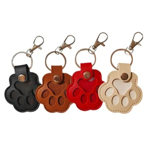 Llavero conmemorativo de cuero para mascotas, recuerdo de pelo de mascotas, bolso de llavero con soporte de piel de mascota - Imagen 1 de 12